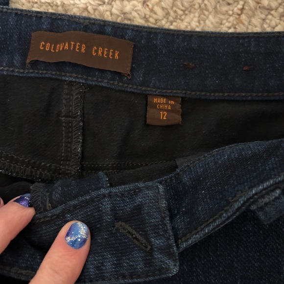 Women's Size 12 Dark Wash Jeans Coldwater Creek EUC - Picture 6 of 12